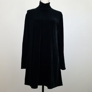 Banana Republic Velvet Turtleneck Dress Size L